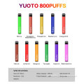 Yuoto 800 Puff Bar Electronic Cigarette Vape